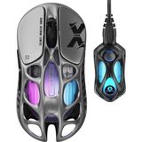 Gravastar Mercury Xpro Rgb 32K Dpı Optik Gaming Mouse+8k Dongle, Kablosuz, Magnezyum Alaşımlı, Programlanabilir 5 Tuşlu, Uzay Gri - Uzay Grisi