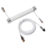 Gravastar Sarmal Aviator USB To Type-C Mekanik Klavye Uyumlu Oyuncu Kablosu, 1.85M, Beyaz