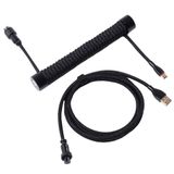 Gravastar Sarmal Aviator USB To Type-C Mekanik Klavye Uyumlu Oyuncu Kablosu, 1.85M, Siyah