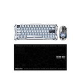 Gravastar V60 Pro Chrome Silver Manyetik Kablolu Gaming Klavye + Xpro Kablosuz Optik Mouse Ve Mousepad Oyuncu Seti - Gümüş