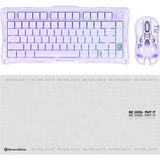 Gravastar V75 Manyetik Kablolu Gaming Klavye, M1 Pro Kablosuz Optik Mouse ve Mousepad Oyuncu Seti, L
