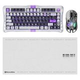 Gravastar V75 Manyetik Kablolu Gaming Klavye, XPro Kablosuz Optik Mouse ve Mousepad Oyuncu Seti, Mec