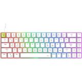 Gravion Raxor MK68 Rgb Mekanik Gaming Oyuncu Klavyesi Hot Swap 68 Tuş Manyetik Switch Type-C Beyaz Anti-Ghosting