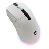 Gravion Sharper RGB Işıklı Kablosuz Gaming Oyucu Mouse 12000 DPI, Ultra Hafif, Bluetooth + 2.4G Kablosuz + Kablolu, Huano Silent Switch Tıklama, PAW3311 Sensör, 400mAh Batarya, Beyaz Gamer Faresi