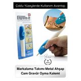 #Gravüroyma Çelik Mobilya Deri Takı Markalama Takımı Metal Ahşap Cam Gravür Oyma Kalemi Elektrikli Kablosuz Kazıma Yazı