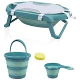 Gray Line Gry katlanır Banyo 5'li Küvet Seti 596 Turkuaz Nel1 - Çok Renkli
