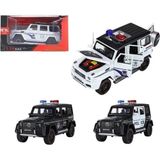 Gray Line Gry XHD-C2433 Kut 1:24 Işıklı Sesli Model Metal Polis Jeep(Belirtilen Fiyt, Tekli Satış Için - 10 cm