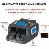 Gray Master Kağıt Para Sayma Makinesi - Siyah - Gri