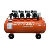 Grayzer 200 Lt Sessiz ve Yağsız Hava Kompresörü 4 Kafa