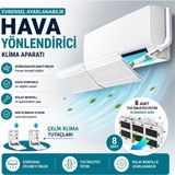 GreaTech Evrensel Ayarlanabilir 8 Toz Filtreli Klima Aparatı Split Tipi Hava Yönlendirici Aparat - 53 x 100,5 cm