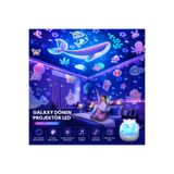 GreaTech Galaxy Projektör Gece Lambası Dönen Gökyüzü Çocuklar, Doğum günü, Sevgiliye Hediye 6 Projeksiyon
