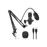 GreaTech Profesyonel Kondansatör Mikrofon Seti Ayarlanabilir Stand USB PC Bağlantılı YouTube Karaoke Podcast