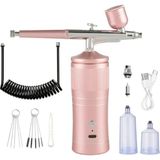 GreaTech Şarjlı Airbrush Boya Tabancası Seti Kompresörlü Tırnak Sanatı, Hobi Boyama, Pasta Süs, Nemlendirici