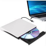 GreaTech Taşınabilir Harici USB 3.0 Tyce-C Cd/dvd Optik Yazıcı Okuyucu Ultra Ince Windows Mac Dizüstü - Beyaz
