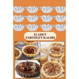 Greathings 12 Adet Paslanmaz Metal Yapışmaz Cupcake, Muffin, Tartolet Kurabiye Kek Kalıbı