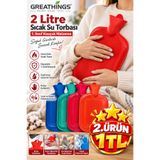 Greathings 2 Litre Sıcak Su Torbası 1. Sınıf Kauçuk Geniş Ağızlı Sızdırmaz Termofor