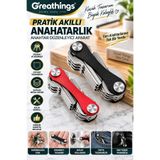Greathings 9,5 cm Alüminyum Akıllı Anahtarlık Organizeri Çoklu Anahtar Düzenleyici Aparat