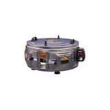 Greathings AKEL AF-220 GROSS YUVARLAK DAVUL FIRIN STANDART ( AYARLANABİLİR TERMOSTAT = 50°C-320°C )( 1300W & 53CM )( ALÜMİNYUM TEPSİ )( ÖN & ÜST GÖZETLEME CAMI )