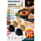 Greathings Renkli Silikon Mini Fırın Eldiveni Isıya Dayanıklı Kaydırmaz Tencere Tava Tutacağı