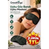 Greathings Uyku Göz Bandı Uyku Maskesi Seyahat ve Dinlenme İçin Göz Maskesi
