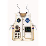 GREATOY Çocuk Astronot Kostümü Kask ve Kıyafet 2 Parça Kalın Kağıt Uzay Temalı Meslek Kostümü