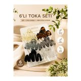 Green 6 Adet Güçlü Tutuşa Sahip Mandal Toka