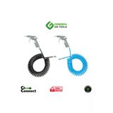 Green Air Tools Green 5*8 Pe 5 Metre Metal Tabancalı Polietilen Spiral Hava Hortumu Tır&Traktör Için Mini Uçlu Yerli