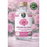 GREEN APPLE Organik İçilebilir Saf Gül Suyu (200 gr / Cam Şişe)