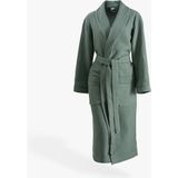 Green Black Afra Elite Serisi Kadın Pike Bornoz Yeşil, Oeko Tex Sertifikalı %100 Ege Pamuğu, Dokuma 250 GSM