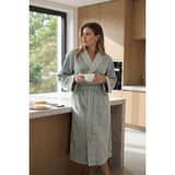 Green Black Lara Prestij Serisi Kadın Bornoz Yeşil, Oeko Tex Standard 100 Sertifikalı %100 Ege Pamuğu, Dokuma 400 GSM