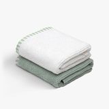 Green Black Vera 2'Li Mutfak Havlusu Krem-Mint