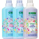 Green Clean Baby Çamaşır Deterjanı 1 Lt. + Çamaşır Deterjanı 1 Lt + Leke Çıkarıcı 1 Lt. 3' lü Set