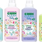 Green Clean Baby Organik Bitkisel Camasir Detarjani + Yumusatici + Leke Cikarici + Emzik Biberon Temizleyici