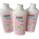 green Clean green Clean Baby Bitkisel Çamaşır Yumuşatıcı 1000 ml 3lü Set - 1 lt