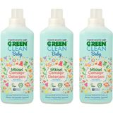 Green Clean Organik Lavanta Yağlı Baby Bitkisel Çamaşır Deterjanı 1000 ml - 3'lü