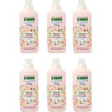 Green Clean Organik Lavanta Yağlı Baby Çamaşır Yumuşatıcısı 1000 ml 6'lı Set Doğal ve Hassas Ciltler İçin