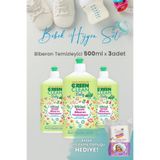 Green Clean U Baby Bitkisel Biberon Emzik Temizleyici 500 ml X 3 Adet