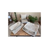 Green Garden Bahçe Balkon Mobilyası Minder Kılıfı Takımı 55*60 Ölçülerinde 4 Adet Alt Oturum 4adet Sırt Kırlent