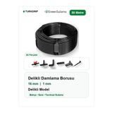 Green GREENSULAMA 16 mm Düz Delikli Damlama Borusu 50 Metre Bahçe Sera Sulama