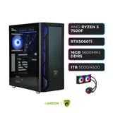Green Grıffın G2 | Rtx 5060Tı | Ryzen 5 7500F | 16 Gb Ddr5 Ram | 1Tb Ssd | Sıvı Soğutucu | Oyuncu Oem Paket