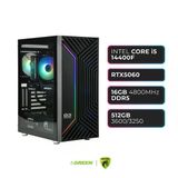 Green Grıffın G3 Plus | Rtx 5060 | Intel I5-14400F | 16 GB Ddr5 Ram | 512GB SSD | Hava Soğutucu | Oyuncu Oem Paket