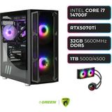Green Grıffın G6 | Rtx 5070TI | Intel I7-14700F | 32 GB Ddr5 Ram | 1tb SSD | Sıvı Soğutucu | Oyuncu Oem Paket - Siyah - Yok
