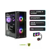 Green Grıffın G6 | Rtx 5070Tı | Intel İ7-14700F | 32 Gb Ddr5 Ram | 1Tb Ssd | Sıvı Soğutucu | Oyuncu Oem Paket