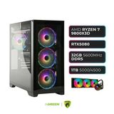 Green Grıffın G9 | Rtx 5080 | Ryzen 7 9800X3d | 32 Gb Ddr5 Ram | 1Tb Ssd | Sıvı Soğutucu | Oyuncu Oem Paket