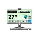 GREEN GT27 Intel Core i5 12400 İşlemci 16GB DDR4 Ram 512Gb M2 Ssd 27" Fhd Freedos Siyah All In One Bilgisayar