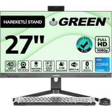GREEN GT27 Intel Core i5 12400 İşlemci 16GB DDR4 Ram 512Gb M2 Ssd 27" WİN11 All In One