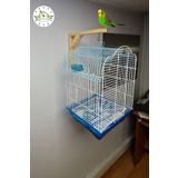 Green Home Ahşap Tünek- Askılık- Kanarya Bülbül Muhabbet Kuşu Papağan Kafesleri Için Dekoratif Askılık