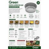 Green Küçük Alüminyum Kase 100'Lü