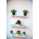 Green Life Design Metal Ayaklı Çok Amaçlı Duvar Rafı 3 lü Set Duvar Rafı Çiçeklik Sukulent Rafı