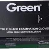 Green Muayene Eldiveni Nitril Pudrasız Siyah Büyük Boy (L) | 100 Adet